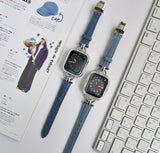 「スタイリッシュなDバックル」デニム×レザ―Apple Watchバンド