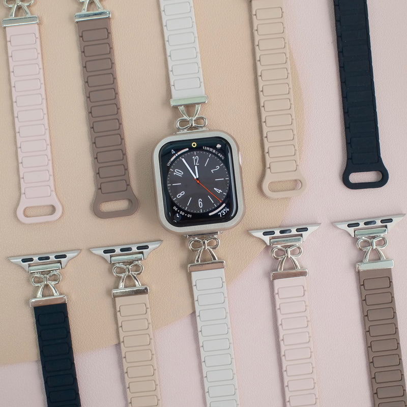 「リボンシリコン」Apple Watchバンド
