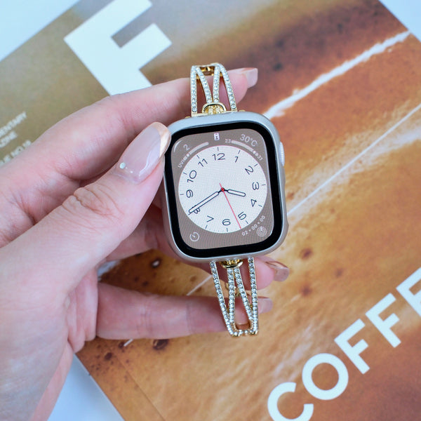 「きらめく華奢感」メタルApple Watchバンド