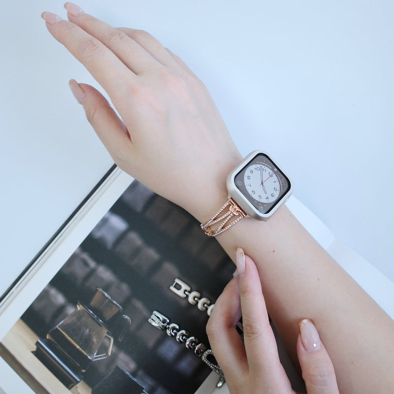 「きらめく華奢感」メタルApple Watchバンド