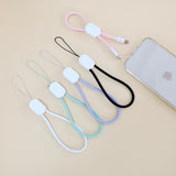 2in1急速充電ケーブル（ストラップ付き）データ転送対応