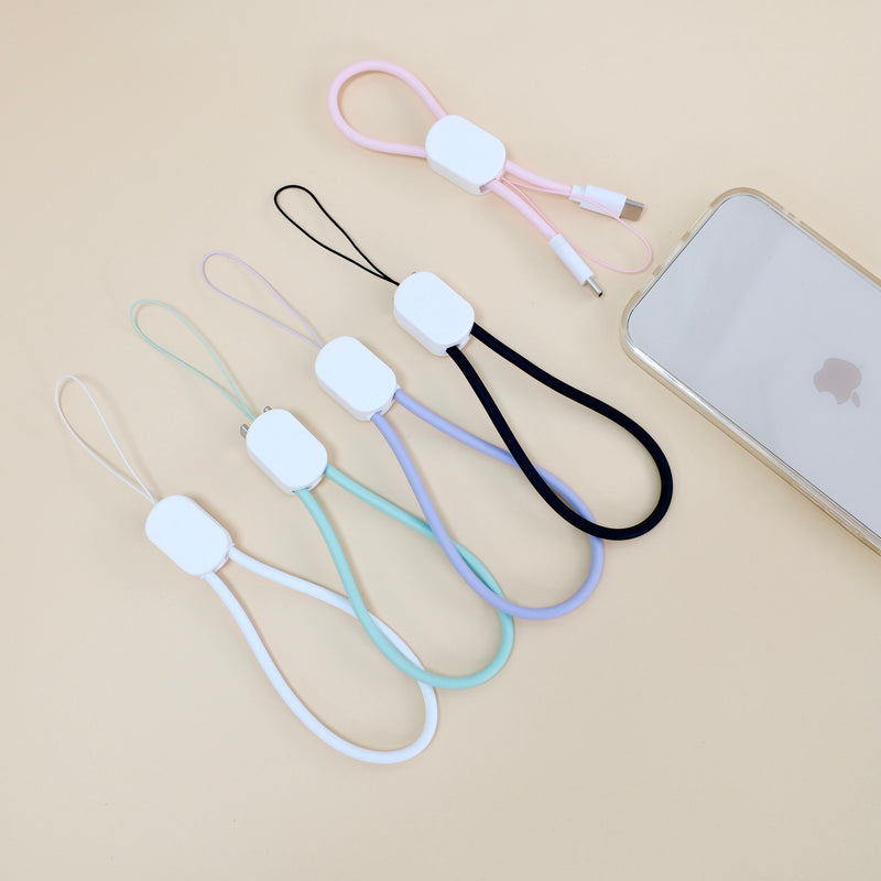 2in1急速充電ケーブル（ストラップ付き）データ転送対応