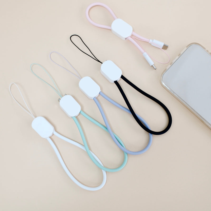 2in1急速充電ケーブル（ストラップ付き）データ転送対応