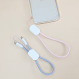 2in1急速充電ケーブル（ストラップ付き）データ転送対応