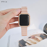 「クリアレジンミックス」樹脂×メタル Apple Watchバンド