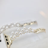 「パール×ビジュー」クロスデザイン Apple Watch バンド