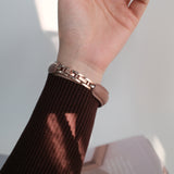 「Dカーブ」メタルブレスレット風 Apple Watchバンド