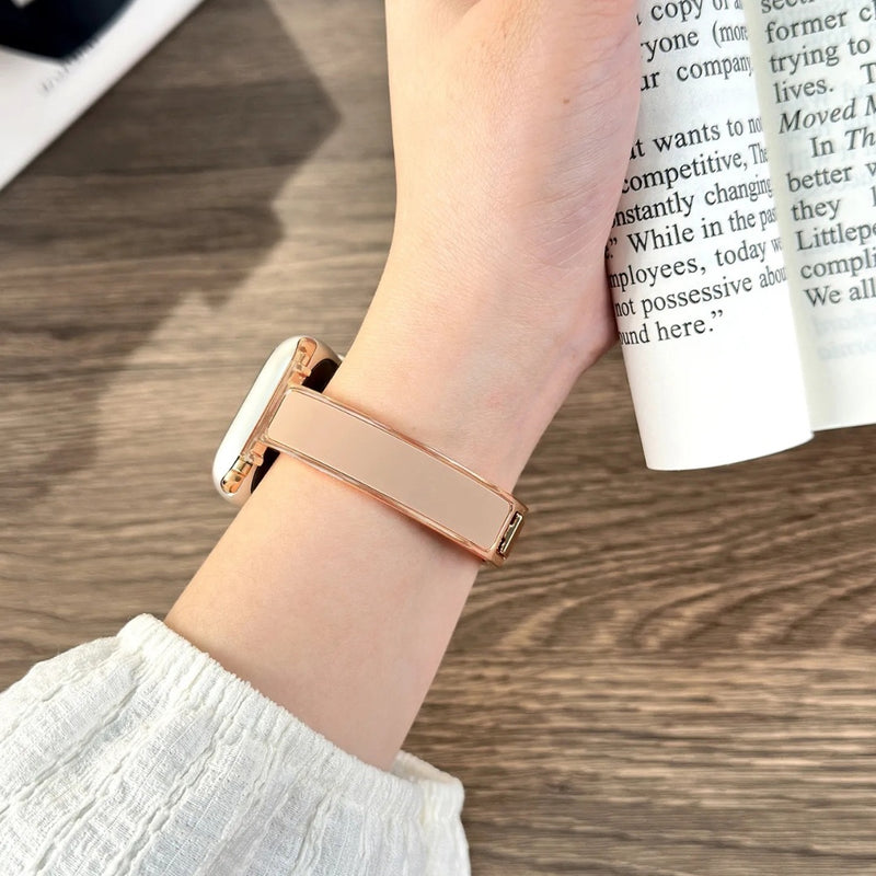 「シャネル風エレガント」メタルApple Watchバンド