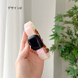 大ヒット商品「軽やかバンド」の新作！「マーブルニュアンス」樹脂アップルウォッチバンド