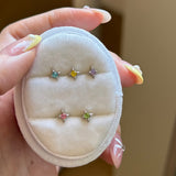 「キャンディの輝き」リトルスター ミニピアス / ネジ式キャッチ 軟骨・耳骨対応 華奢見え