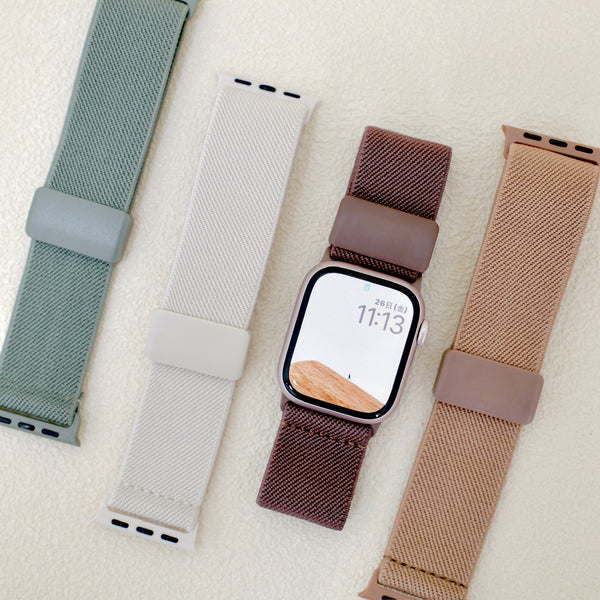 「ワインレッド＆グラフィティ」Apple Watchバンド