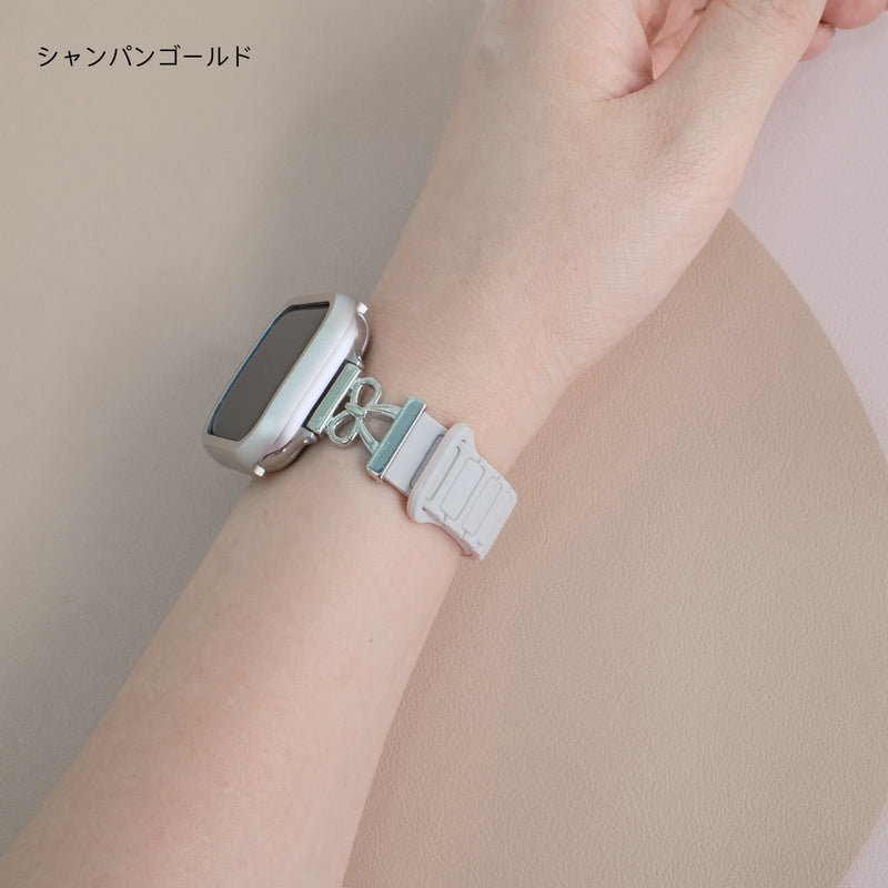 「リボンシリコン」Apple Watchバンド