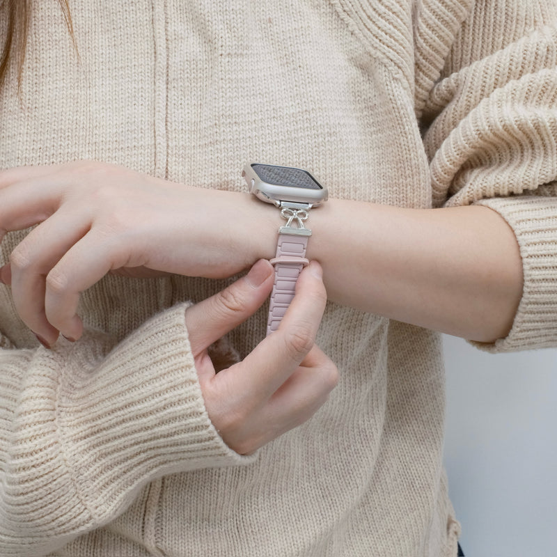 「リボンシリコン」Apple Watchバンド