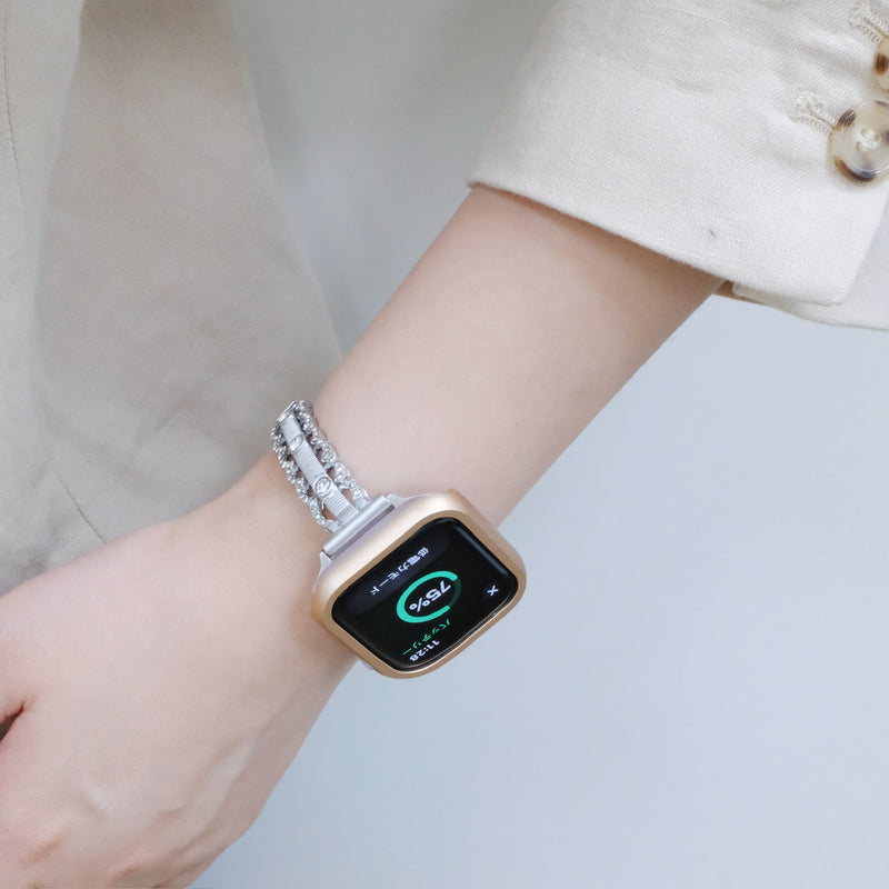 「レース＆ラインストーン」Apple Watchバンド