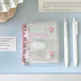 「ダブルボタン・コレクションブック」M5 透明PVCシール帳