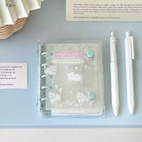 「ダブルボタン・コレクションブック」M5 透明PVCシール帳