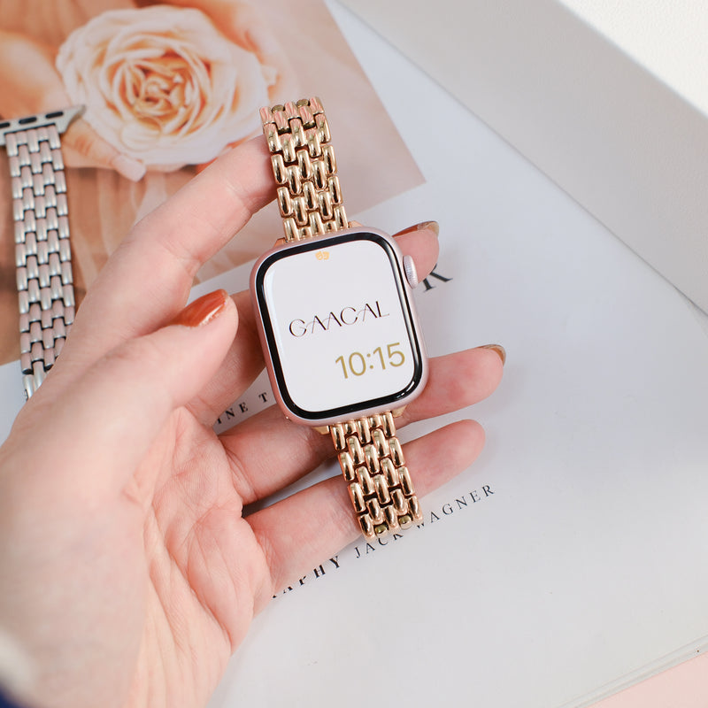 「フィッシュスケール・エレガンス」メタルアップルウォッチバンド