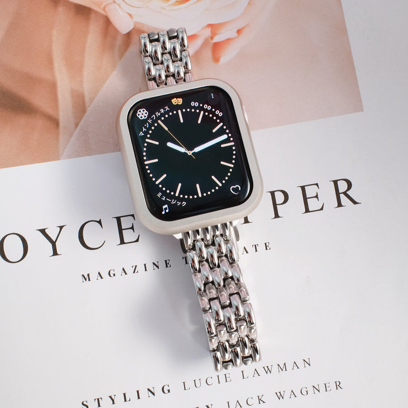 「フィッシュスケール・エレガンス」メタルアップルウォッチバンド