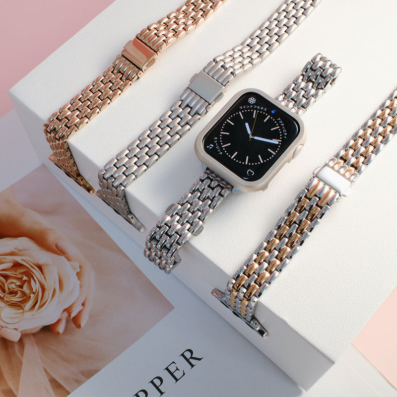 「フィッシュスケール・エレガンス」メタルアップルウォッチバンド