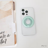 「スマートに使えて、見た目も美しい」両面マグネット式スマホリングスタンド