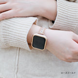 「エレガントな輝き」ジルコニアビーズ Apple Watchバンド