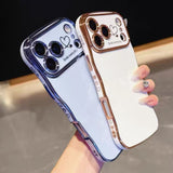 「好きなものと過ごす日は、もっと楽しい」手になじむウェーブ ハートメタリック iPhoneケース