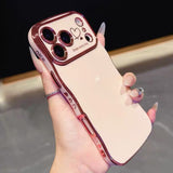 「好きなものと過ごす日は、もっと楽しい」手になじむウェーブ ハートメタリック iPhoneケース