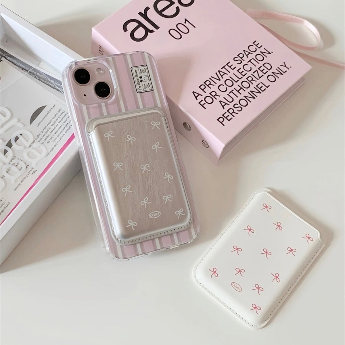 ★送料・関税込★ABOE ★ABOE MagSafe カードケースSET magsafe カードケース クリア 薄型 magsafe対応 カードポケット