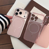 「透け感にひとクセ」大きなカメラウィンドウ シアーカラー iPhoneケース iPhone17 16 15
