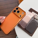 「透け感にひとクセ」大きなカメラウィンドウ シアーカラー iPhoneケース iPhone17 16 15