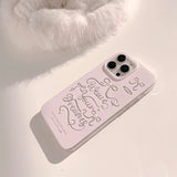 リボンとパールの上品な輝きがかわいいピンクiPhoneケース