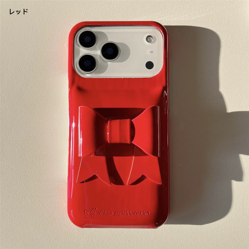 立体リボンが可愛い！落としても安心の半額ハードケース（iPhone対応）