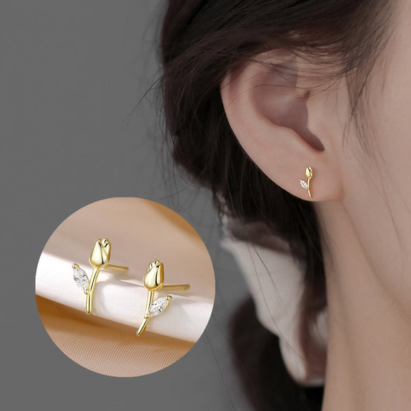 大人の一輪」S925チューリップピアス – gaacal