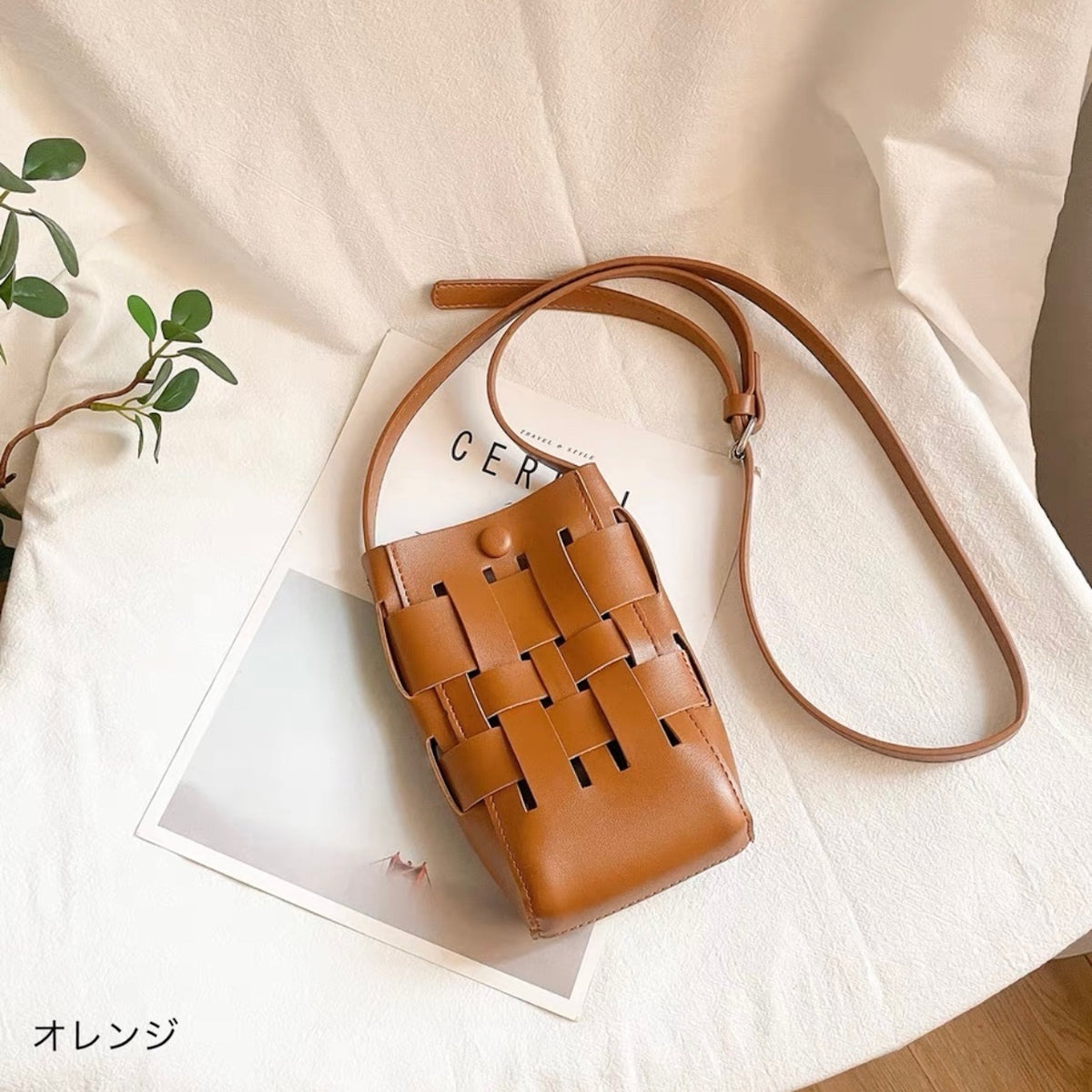 季節を編んで」編みレザーショルダーバッグ – gaacal