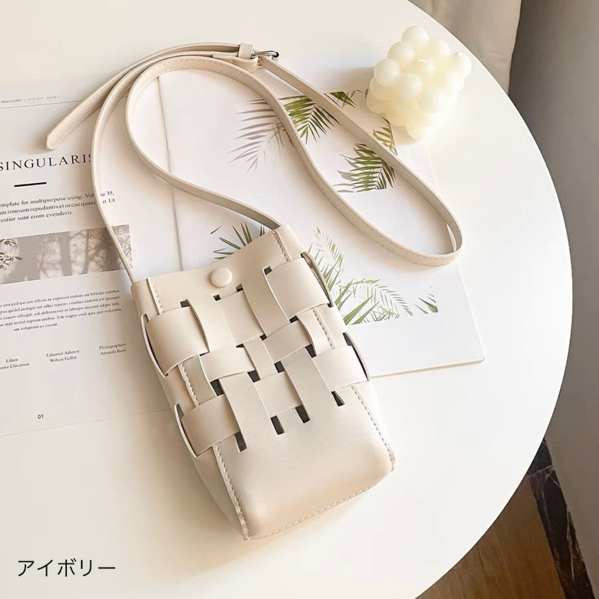 季節を編んで」編みレザーショルダーバッグ – gaacal