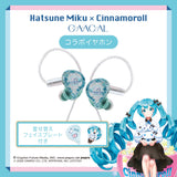 GAACAL×初音ミク×シナモロール 着せ替え有線イヤホン（ブロック付き）LIFEEAR Nova仕様　本体カラー　アクアブルー