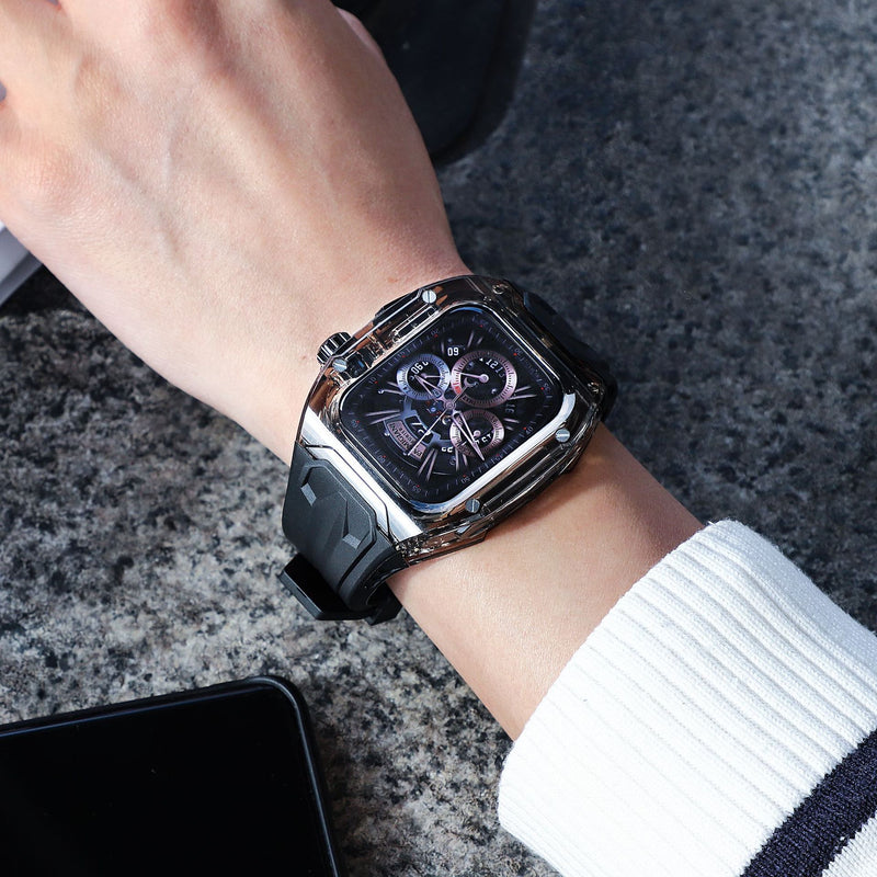 「透明感と個性を兼ね備える」一体型Apple Watchバンド