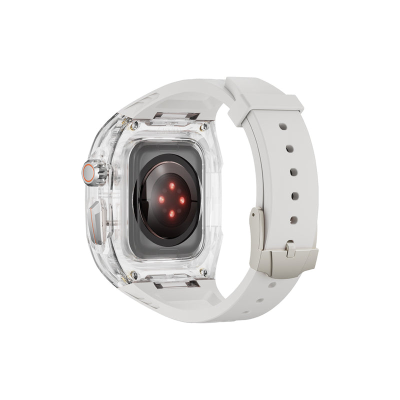 「透明感と個性を兼ね備える」一体型Apple Watchバンド