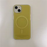 「マットに透ける」2層デザイン マグネット対応 iPhoneケース iPhone15 14