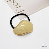 「ミルクコーヒー ジオメトリック」ヘアゴム