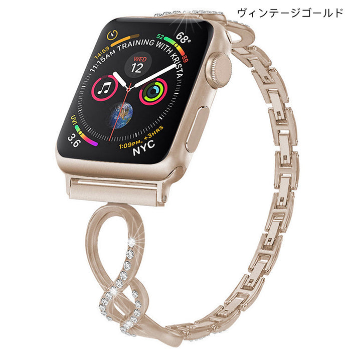 輝きの8字型」メタルダイヤモンドバンド – gaacal