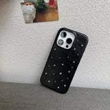 「クラシックリュクス」PUレザーパールiPhoneケース