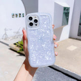 p00715 「推し色が、今日の味方になる」手になじむウェーブ デザインシート iPhoneケース クリアホワイトxホワイト（シェル） 商品画像 10