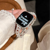 「パール風の艶を手元に」メタル調ライン Apple Watchバンド Series 10/11