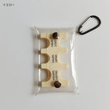 「クリアコインポーチ」PVC透明ミニ財布