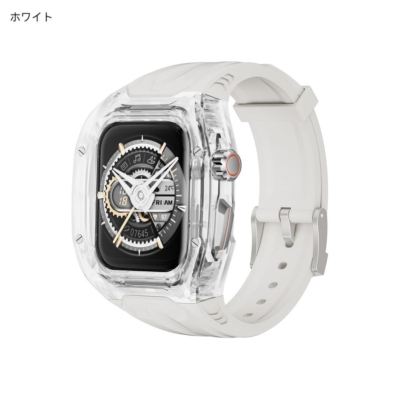 「透明感と個性を兼ね備える」一体型Apple Watchバンド