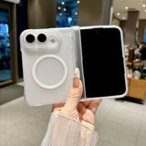 「やさしく透ける」マットクリア マグネット付き iPhone Duoケース