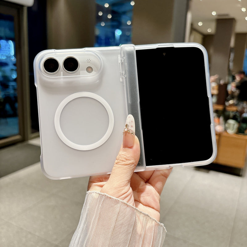 やさしく透ける」マットクリア マグネット付き iPhone Duoケース