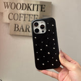 「クラシックリュクス」PUレザーパールiPhoneケース