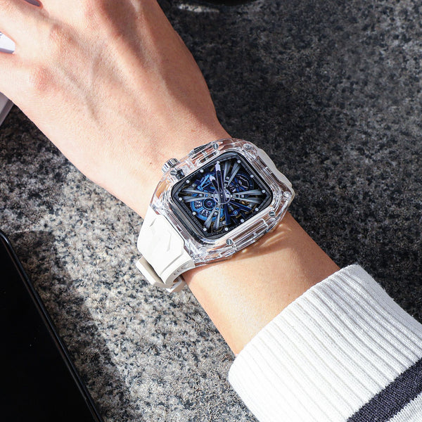 「透明感と個性を兼ね備える」一体型Apple Watchバンド